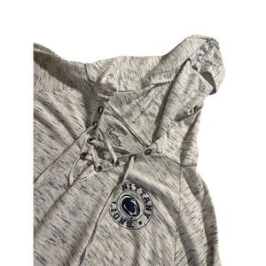 Pressbox Penn State Nittany Lions Lace Up Hoodie Gray Heathered Women's Large